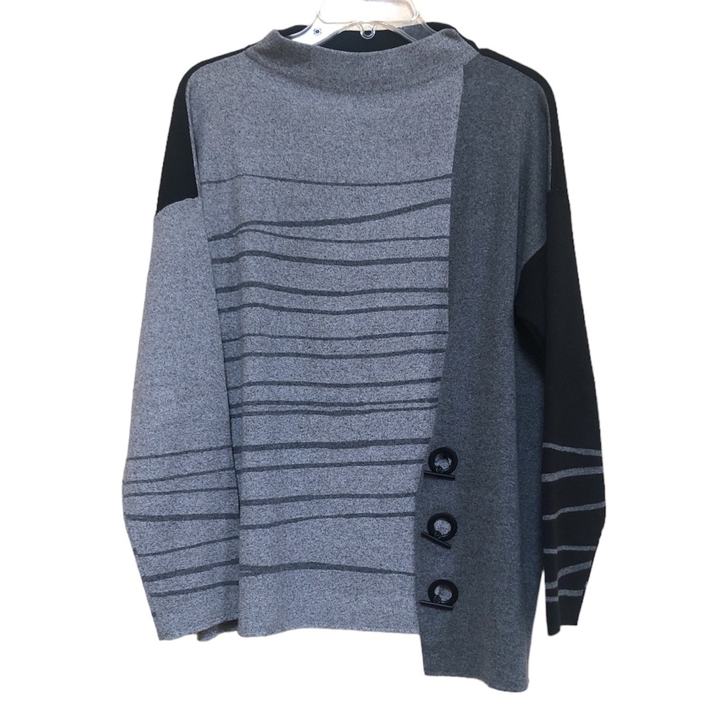 Nic+Zoe Toggle-Trimmed Asymmetric Color-Blocked S… - image 3